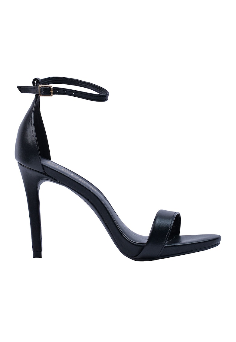 Sandale din piele cu toc inalt Mia 1 Sandale din piele cu toc inalt Mia
