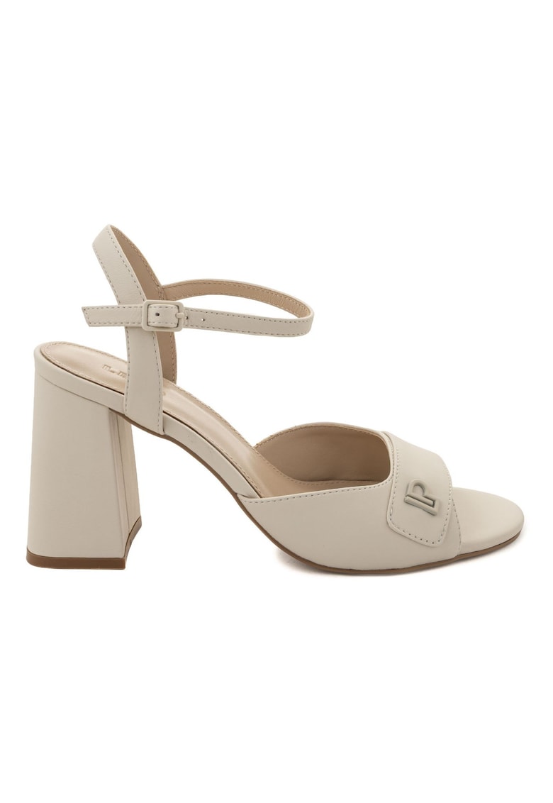 Sandale din piele cu toc masiv Cleo 1 Sandale din piele cu toc masiv Cleo