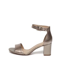 Sandale din piele cu toc masiv Deva Mae