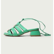 Sandale din piele cu toc masiv Ivy