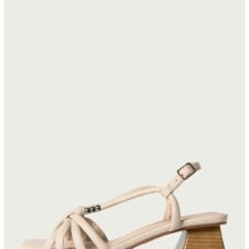 Sandale din piele cu toc masiv Juliet