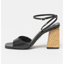 Sandale din piele cu toc masiv Rozlyn