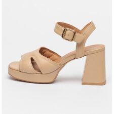 Sandale din piele cu toc masiv Soledea