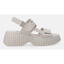 Sandale din piele cu toc masiv1