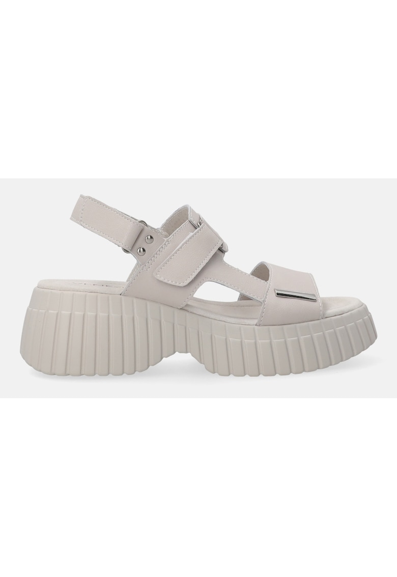 Sandale din piele cu toc masiv1 1 Sandale din piele cu toc masiv1