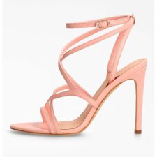 Sandale din piele cu toc stiletto si barete multiple Fennela