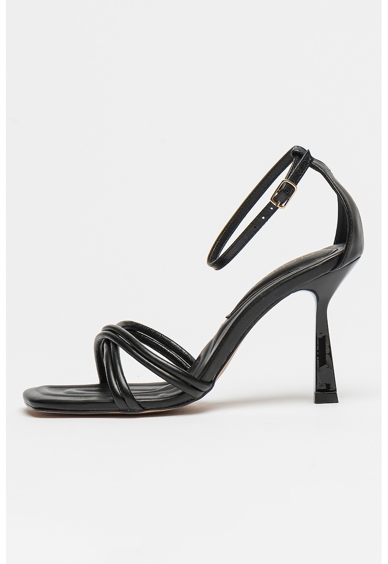 Sandale din piele cu varf patrat Megan 1 Sandale din piele cu varf patrat Megan