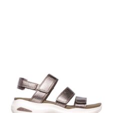 Sandale din piele ecologica cu aspect metalizat D'Lites Ultra-Fab Life