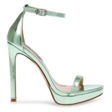 Sandale din piele ecologica cu aspect metalizat Milano