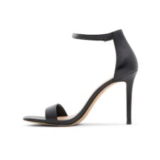 Sandale din piele ecologica cu bareta pe glezna Afendaven