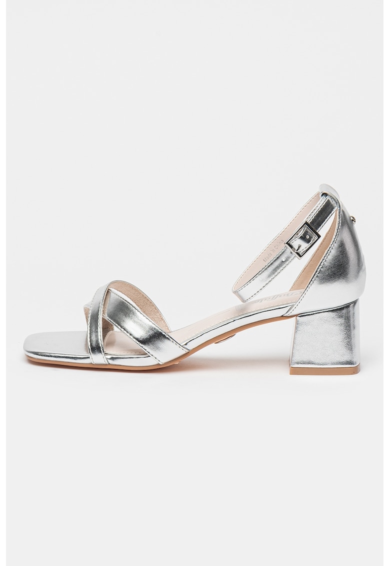 Sandale din piele ecologica cu barete incrucisate Carrie 1 Sandale din piele ecologica cu barete incrucisate Carrie