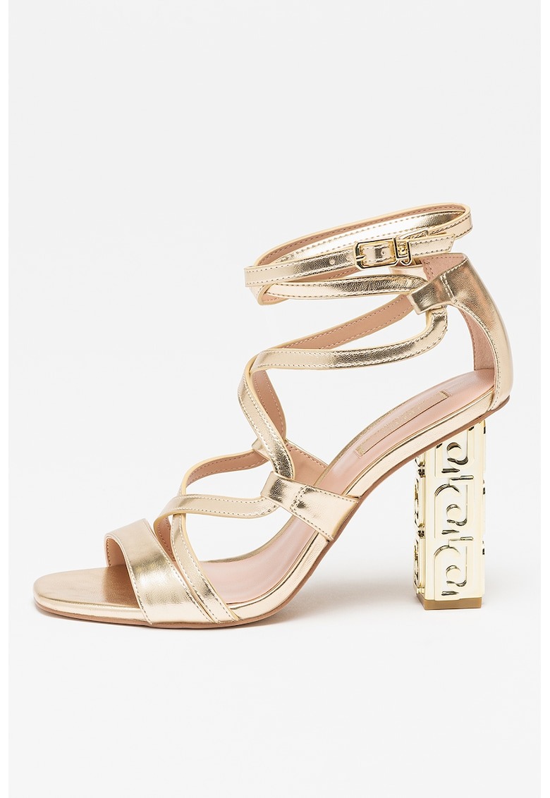 Sandale din piele ecologica cu barete incrucisate Serena 1 Sandale din piele ecologica cu barete incrucisate Serena