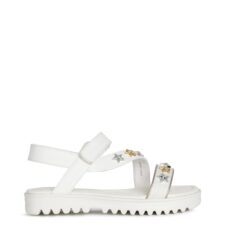 Sandale din piele ecologica cu detalii aplicate