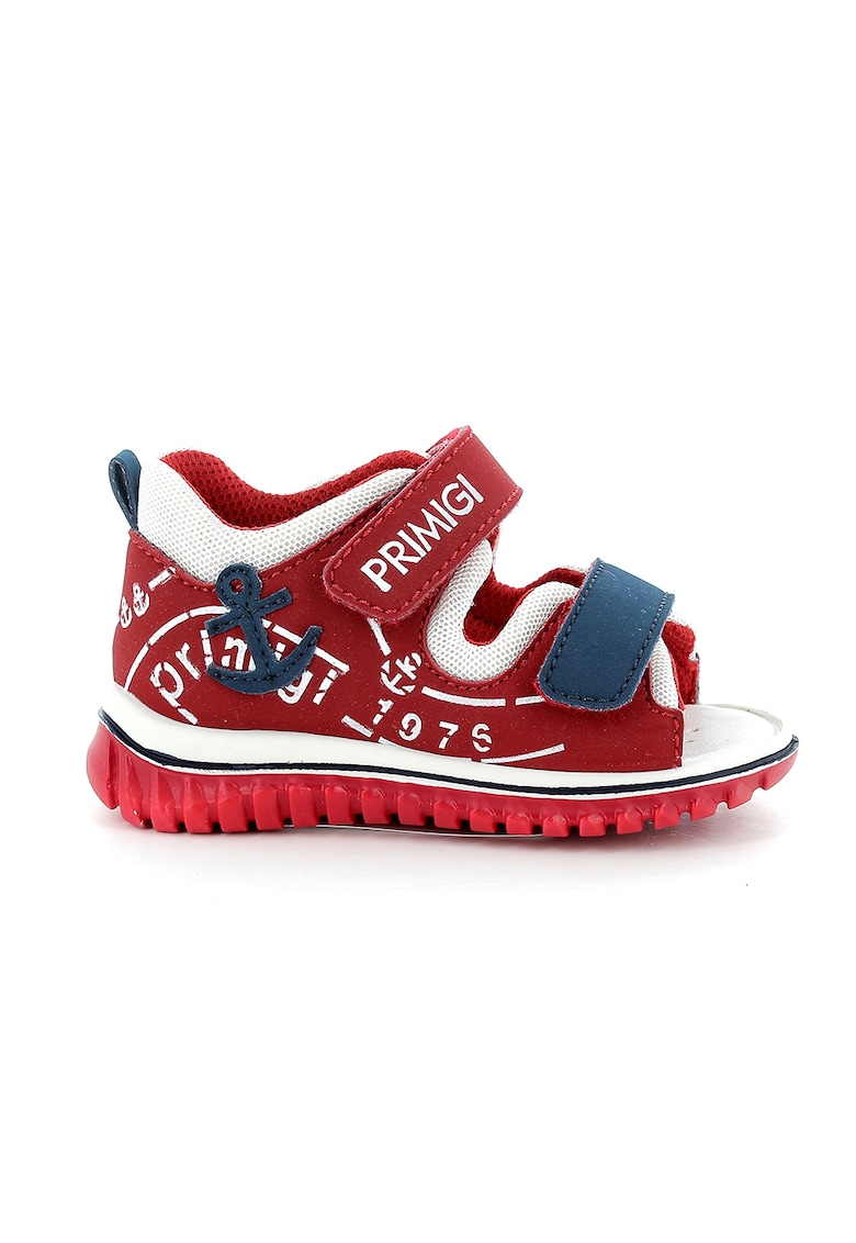 Sandale din piele ecologica cu detalii logo 1 Sandale din piele ecologica cu detalii logo