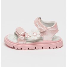 Sandale din piele ecologica cu floare