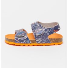 Sandale din piele ecologica cu inchidere velcro Summerkro