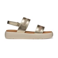 Sandale din piele ecologica cu inchidere velcro si detalii stralucitoare