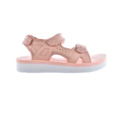 Sandale din piele ecologica cu insertii din material textil