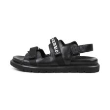 Sandale din piele ecologica cu logo