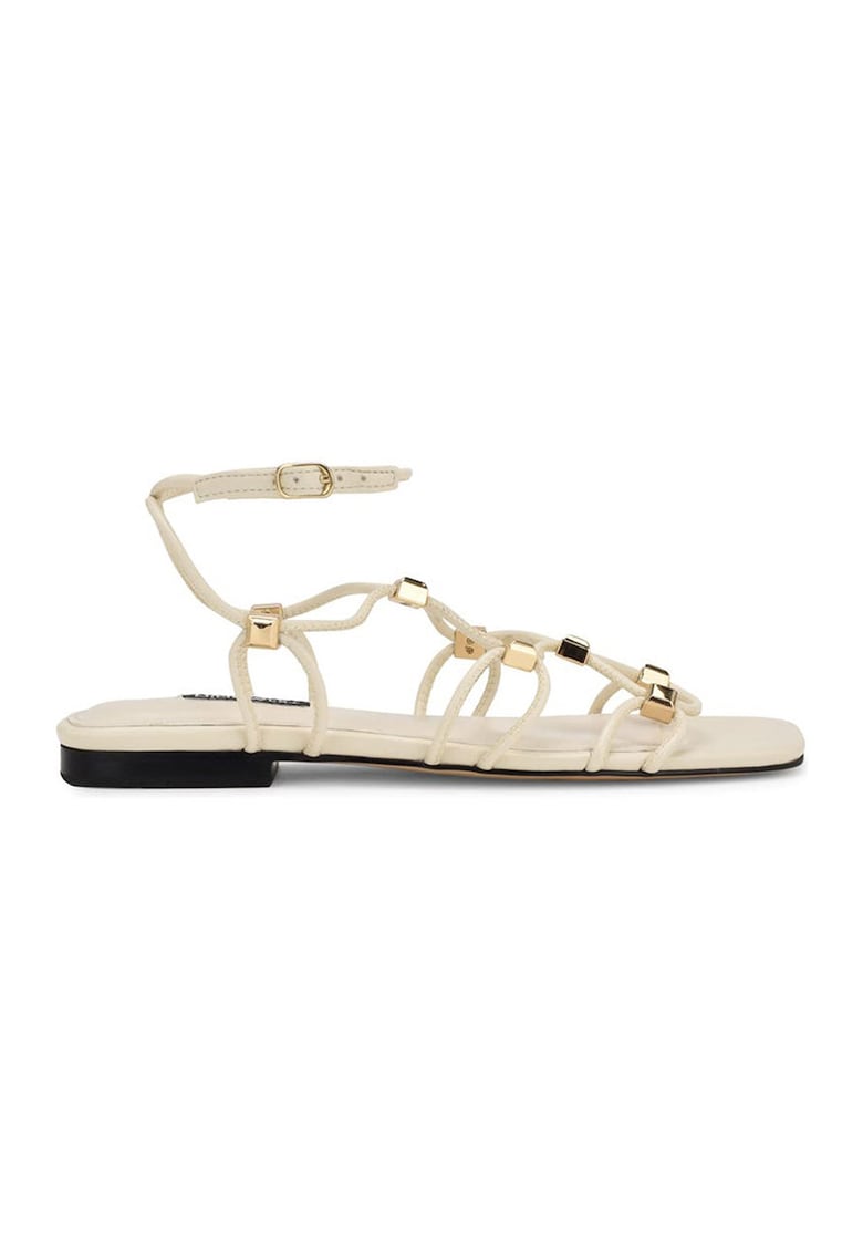 Sandale din piele ecologica cu model cu barete multiple Majah 1 Sandale din piele ecologica cu model cu barete multiple Majah