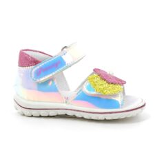 Sandale din piele ecologica cu model irizant