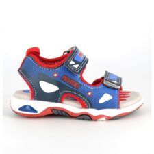 Sandale din piele ecologica cu model si inchidere velcro