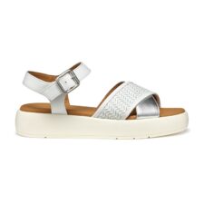 Sandale din piele ecologica cu model si platforma