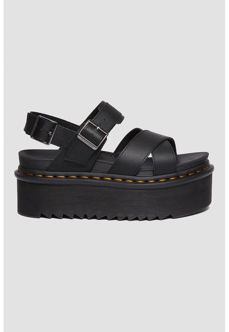 Sandale din piele ecologica cu platforma Vos II Athena 1 Sandale din piele ecologica cu platforma Vos II Athena