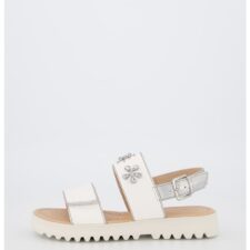 Sandale din piele ecologica cu strasuri Coralie