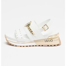 Sandale din piele ecologica cu talpa wedge Maxi Wonder