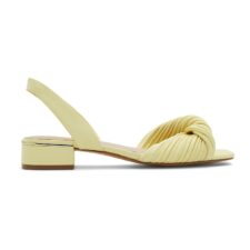 Sandale din piele ecologica cu toc masiv Nabila