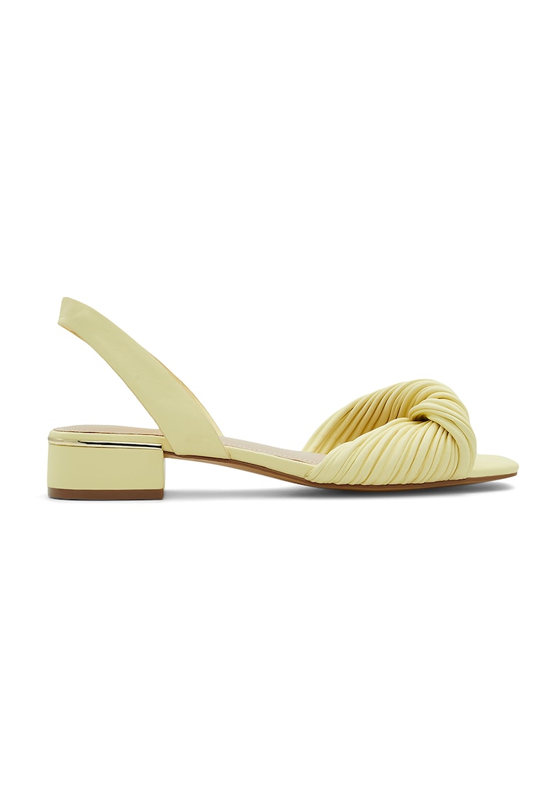 Sandale din piele ecologica cu toc masiv Nabila 1 Sandale din piele ecologica cu toc masiv Nabila