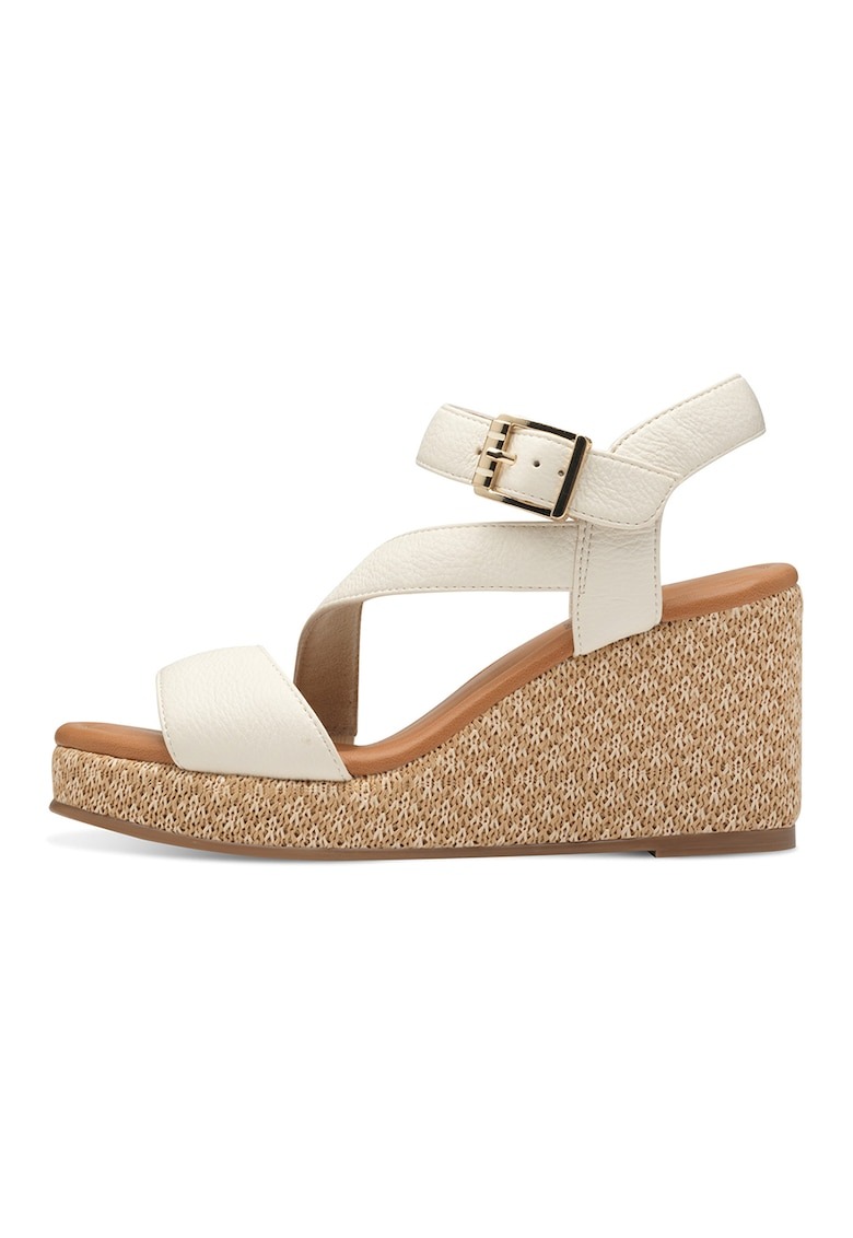 Sandale din piele ecologica cu velcro 1 Sandale din piele ecologica cu velcro