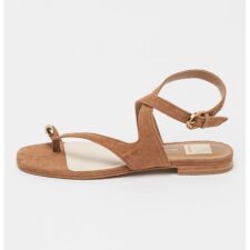 Sandale din piele intoarsa Earla