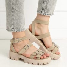 Sandale din piele intoarsa Lugo