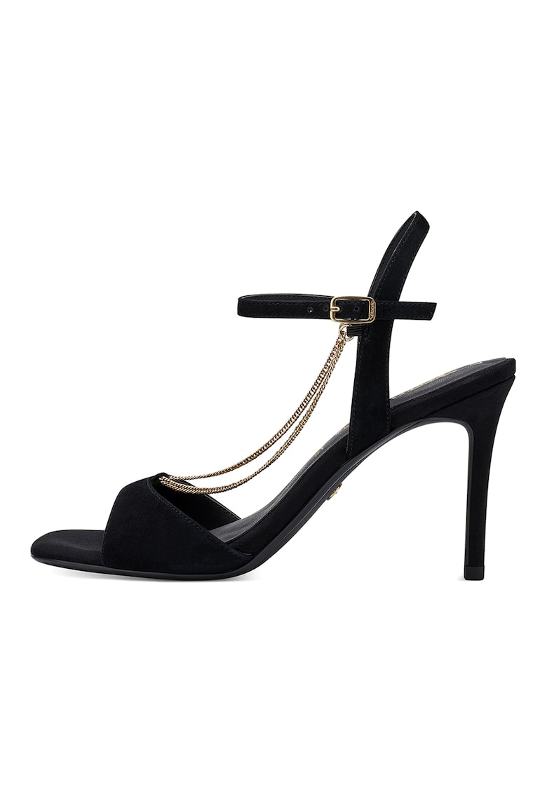 Sandale din piele intoarsa cu aplicatii cu lant 1 Sandale din piele intoarsa cu aplicatii cu lant