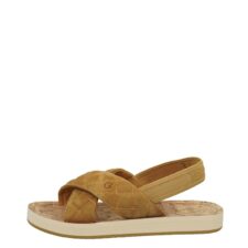 Sandale din piele intoarsa cu bareta slingback