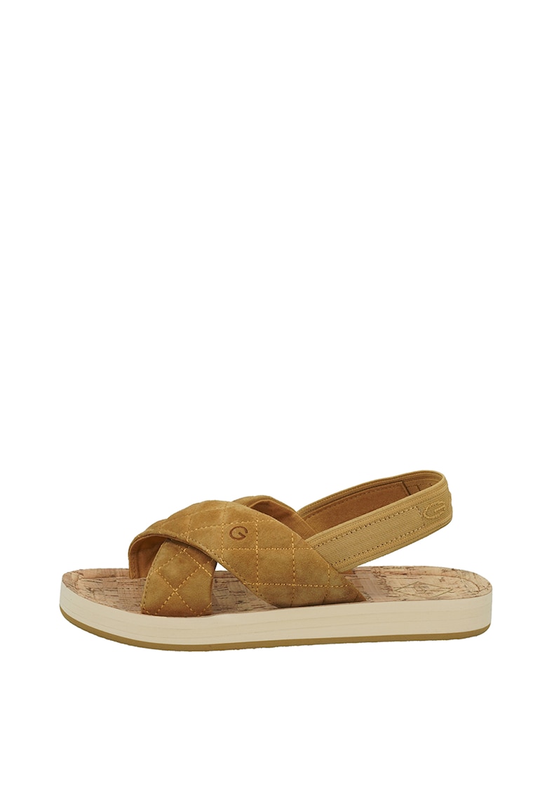 Sandale din piele intoarsa cu bareta slingback 1 Sandale din piele intoarsa cu bareta slingback