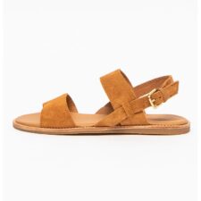 Sandale din piele intoarsa cu calcai decupat Karsea