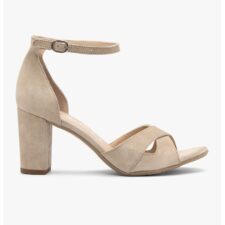 Sandale din piele intoarsa cu catarama