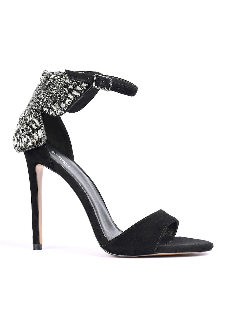 Sandale din piele intoarsa cu detaliu cu fluture Lakenya 1 Sandale din piele intoarsa cu detaliu cu fluture Lakenya