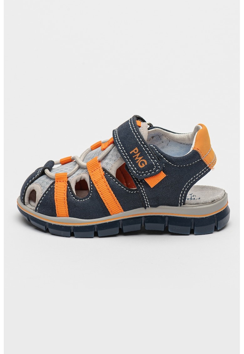 Sandale din piele intoarsa cu insertii din plasa 1 Sandale din piele intoarsa cu insertii din plasa