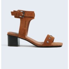 Sandale din piele intoarsa cu tinte in forma de stea