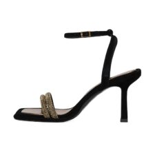 Sandale din piele intoarsa cu varf patrat