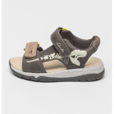 Sandale din piele intoarsa cu velcro Spiney Tail