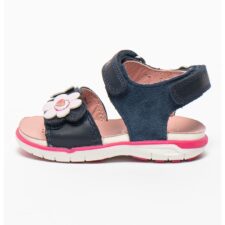 Sandale din piele intoarsa si piele cu detalii florale Delhi