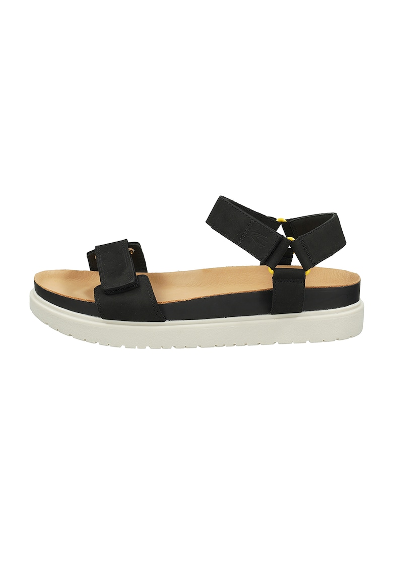 Sandale din piele nabuc cu brant anatomic si inchidere velcro 1 Sandale din piele nabuc cu brant anatomic si inchidere velcro