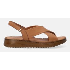 Sandale din piele naturala cu bareta velcro