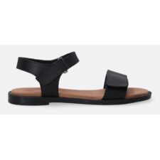 Sandale din piele naturala cu talpa joasa si velcro