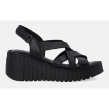 Sandale din piele naturala cu talpa wedge